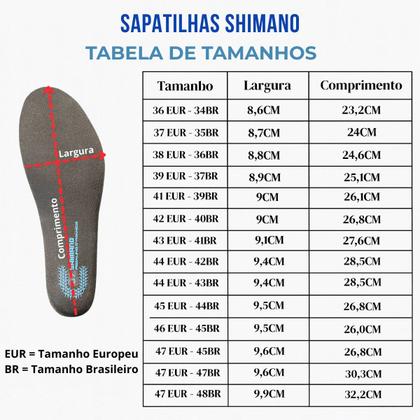 Imagem de Sapatilha Shimano XC-302 Sistema Boa P/ Pedal Clip Bike Mtb
