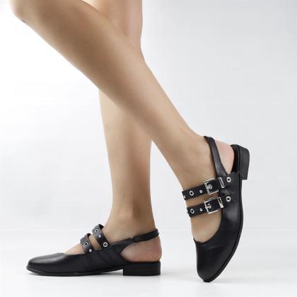 Imagem de Sapatilha Slingback Couro