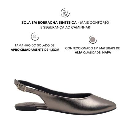 Imagem de Sapatilha Slingback Moleca Feminina Confortável Leve 5444330