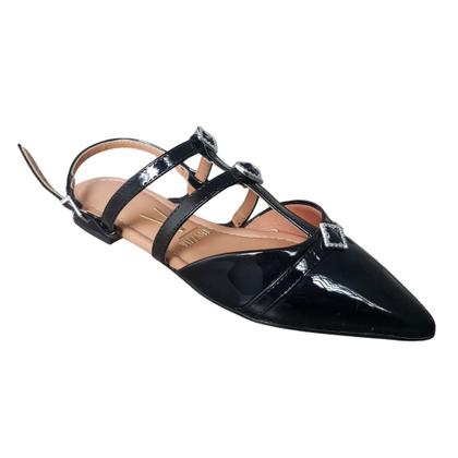 Imagem de Sapatilha Slingback Vizzano Aberto Atras Bico Fino Tira Elastica 1206.1005