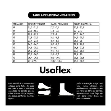 Imagem de Sapatilha Usaflex em Couro Detalhe Laser Bicolor