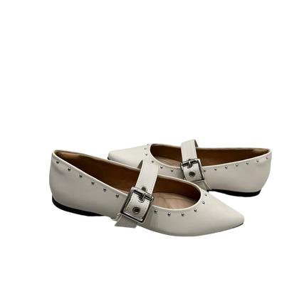 Imagem de Sapatilha Via Uno 116494 Sapato Casual Bico Fino Fivela Feminino