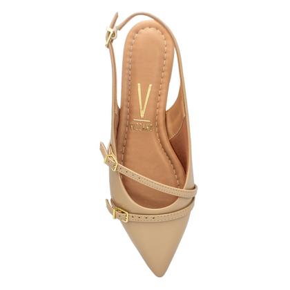 Imagem de Sapatilha Vizzano Feminina Slingback Fivelas Salto Rasteiro 1206