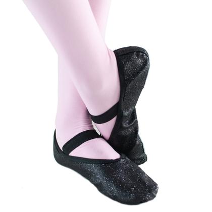 Imagem de Sapatilhas Ballet de Gliter cor Preta  