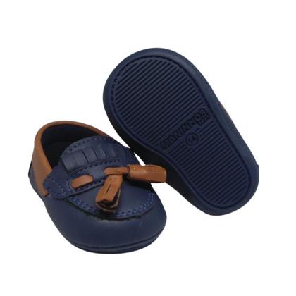 Imagem de Sapatinho Bebe Tenis Infantil Mocassim  Masculino Luxo Menino Manozinhos  Baby Ref.0002