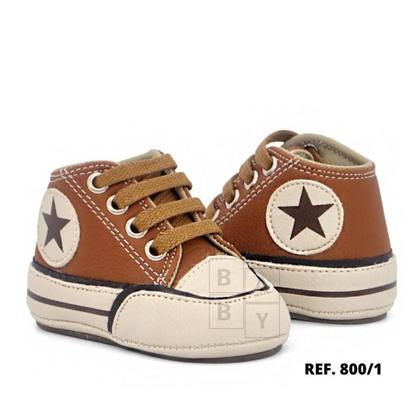 Imagem de Sapatinho Bebe Tenis Masculino Infantil Menino RN Manozinhos Baby Ref.800/1