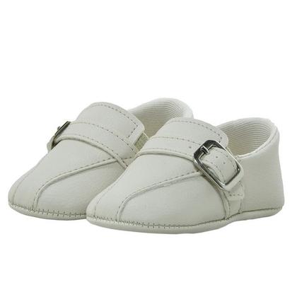 Imagem de Sapatinho de Bebê Bicho de Pé - Sapato Social Masculino com Fivela  - Sintético - Bege