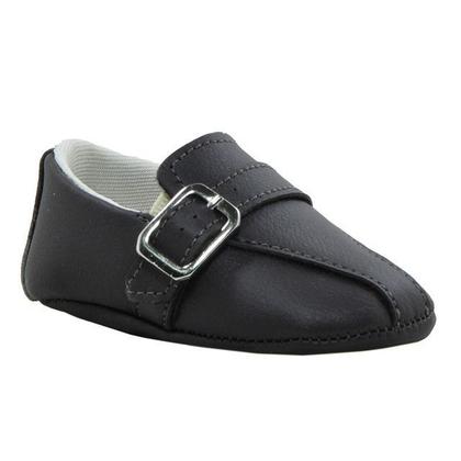 Imagem de Sapatinho de Bebê Bicho de Pé - Sapato Social Masculino com Fivela  - Sintético - Chocolate