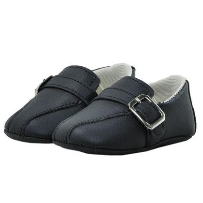 Imagem de Sapatinho de Bebê Bicho de Pé - Sapato Social Masculino com Fivela  - Sintético - Preto