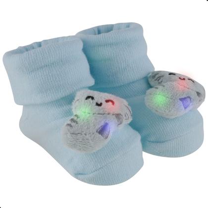 Imagem de Sapatinho Meia Bichinhos Com Led 00-15 Inverno Menino