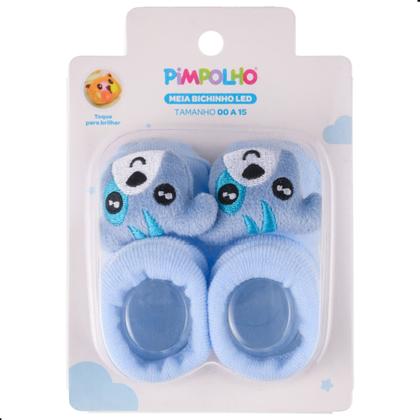 Imagem de Sapatinho Meia Bichinhos Com Led 00-15 Inverno Menino