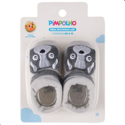 Imagem de Sapatinho Meia Bichinhos Com Led 00-15 Inverno Menino