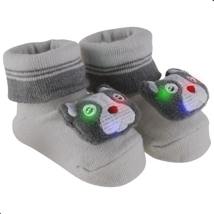 Imagem de Sapatinho Meia Bichinhos Com Led 00-15 Inverno Menino