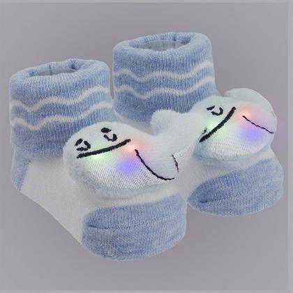 Imagem de Sapatinho Meia Bichinhos Com Led Menino Menina Recém Nascido - Pimpolho