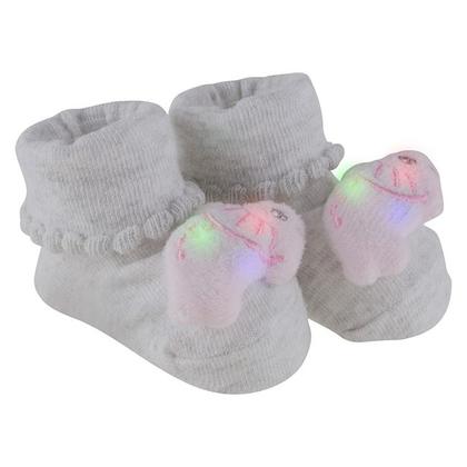 Imagem de Sapatinho Meia Bichinhos Com Led Menino Menina Recém Nascido - Pimpolho
