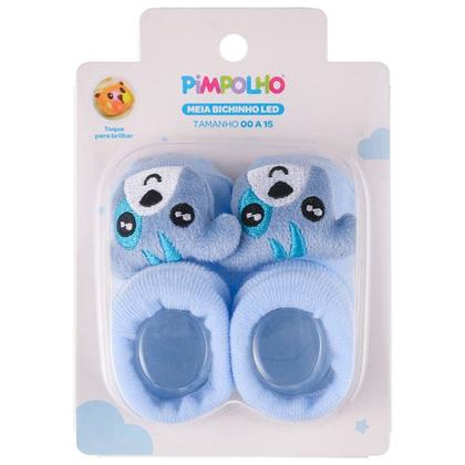 Imagem de Sapatinho Meia Bichinhos Com Led Menino Menina Recém Nascido - Pimpolho