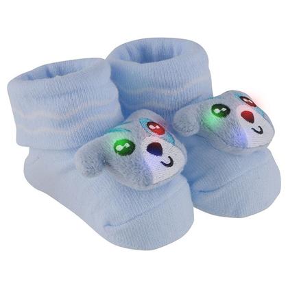 Imagem de Sapatinho Meia Bichinhos Com Led Menino Menina Recém Nascido - Pimpolho