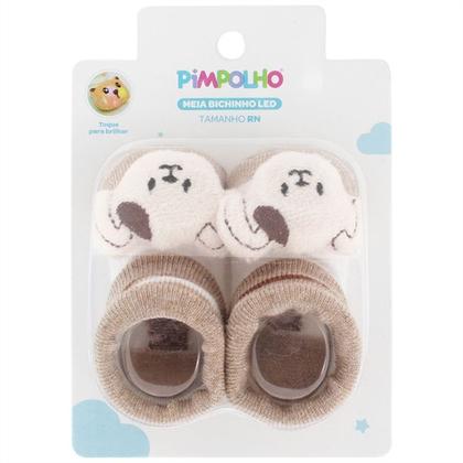 Imagem de Sapatinho Meia Bichinhos Com Led Menino Menina Recém Nascido - Pimpolho