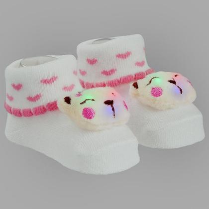 Imagem de Sapatinho Meia Bichinhos Com Led Menino Menina Recém Nascido - Pimpolho