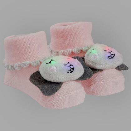 Imagem de Sapatinho Meia Bichinhos Com Led Menino Menina Recém Nascido - Pimpolho