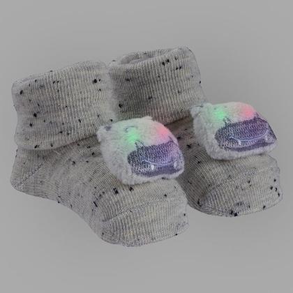 Imagem de Sapatinho Meia Bichinhos Com Led Menino Menina Recém Nascido - Pimpolho