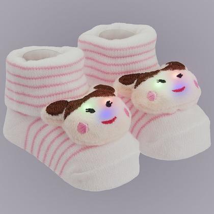 Imagem de Sapatinho Meia Bichinhos Com Led Menino Menina Recém Nascido - Pimpolho