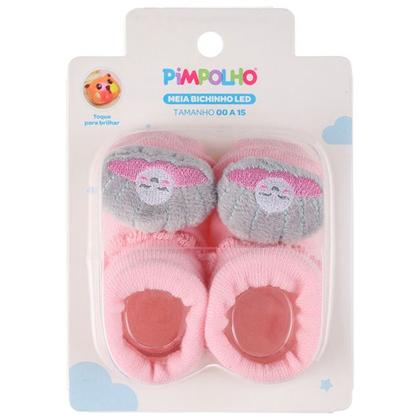 Imagem de Sapatinho Meia Bichinhos Com Led Menino Menina Recém Nascido - Pimpolho