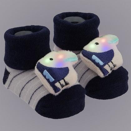 Imagem de Sapatinho Meia Bichinhos Com Led Menino Menina Recém Nascido - Pimpolho