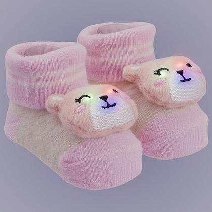 Imagem de Sapatinho Meia Bichinhos Com Led Menino Menina Recém Nascido - Pimpolho