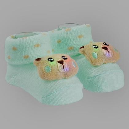 Imagem de Sapatinho Meia Bichinhos Com Led Menino Menina Recém Nascido - Pimpolho