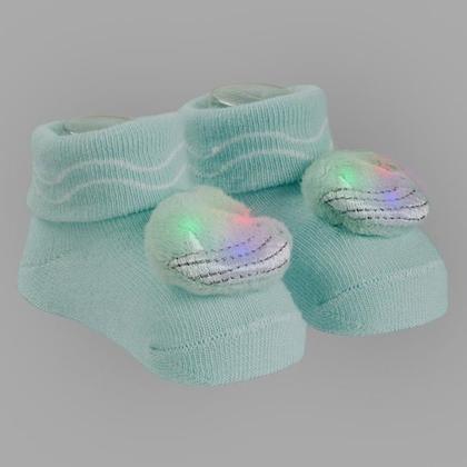 Imagem de Sapatinho Meia Bichinhos Com Led Menino Menina Recém Nascido Pimpolho