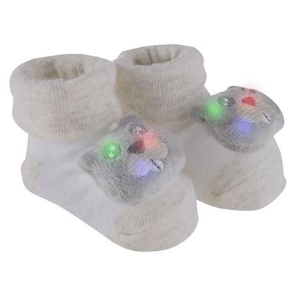 Imagem de Sapatinho Meia Bichinhos Com Led Menino Menina Recém Nascido Pimpolho