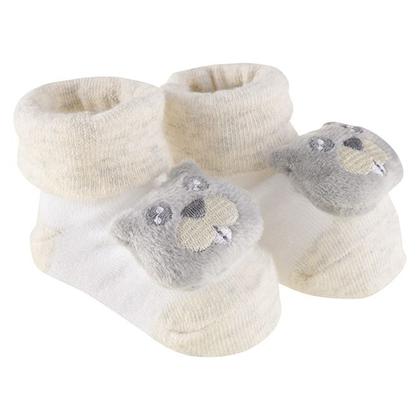 Imagem de Sapatinho Meia Bichinhos Com Led Menino Menina Recém Nascido Pimpolho