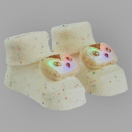 Imagem de Sapatinho Meia Bichinhos Com Led Menino Menina Recém Nascido Pimpolho