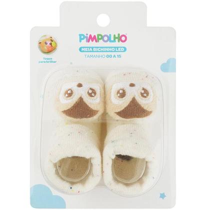 Imagem de Sapatinho Meia Bichinhos Com Led Menino Menina Recém Nascido Pimpolho