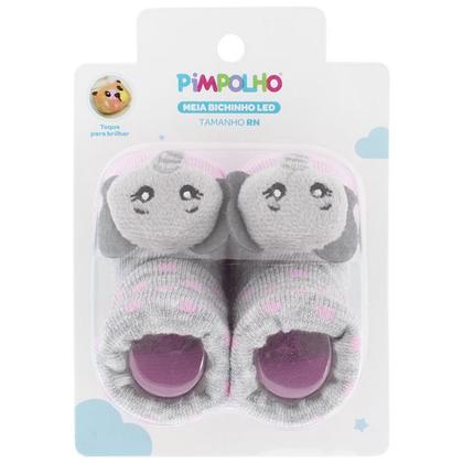 Imagem de Sapatinho Meia Bichinhos Com Led Menino Menina Recém Nascido Pimpolho