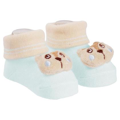 Imagem de Sapatinho Meia Bichinhos Com Led Menino Menina Recém Nascido Pimpolho