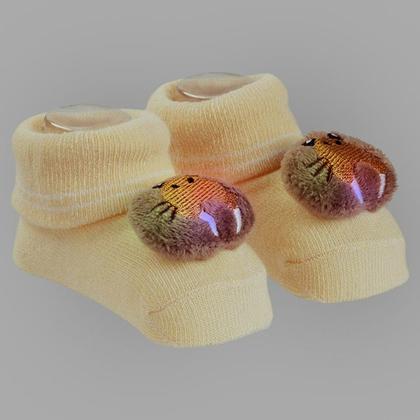 Imagem de Sapatinho Meia Bichinhos Com Led Menino Menina Recém Nascido Pimpolho