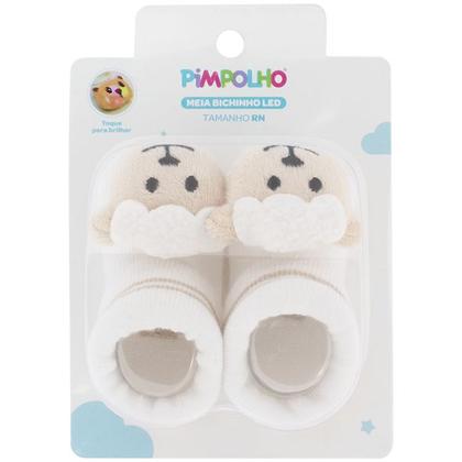Imagem de Sapatinho Meia Bichinhos Com Led Menino Menina Recém Nascido Pimpolho