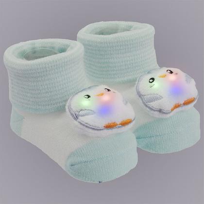 Imagem de Sapatinho Meia Bichinhos Com Led Menino Menina Recém Nascido Pimpolho