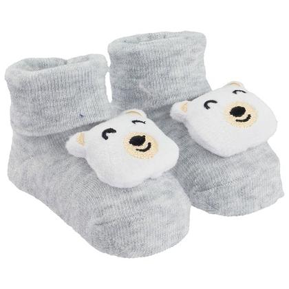 Imagem de Sapatinho Meia Bichinhos Com Led Menino Menina Recém Nascido Pimpolho