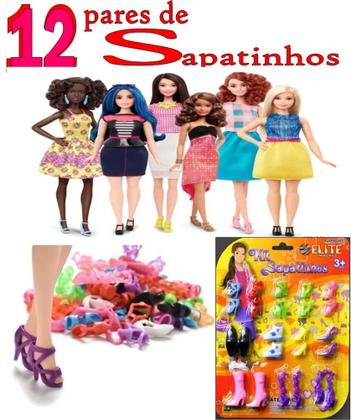 Imagem de Sapatinho para boneca acessório sapato calçado sandalia barbie