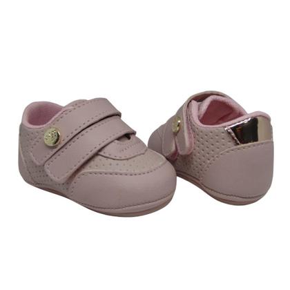 Imagem de Sapatinhos Bebe Tenis Infantil Feminino Luxo Batizado Menina Manozinhos Baby Ref.0008/05