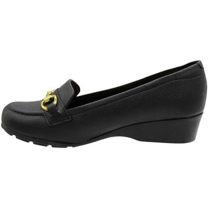 Imagem de Sapato Anabela Modare Ultra Conforto Adorno Dourado Feminino