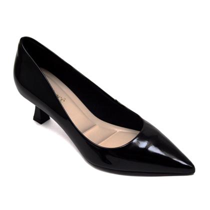 Imagem de Sapato Bebecê Scarpin Verniz Social Salto Fino Básico Macio T3814-189