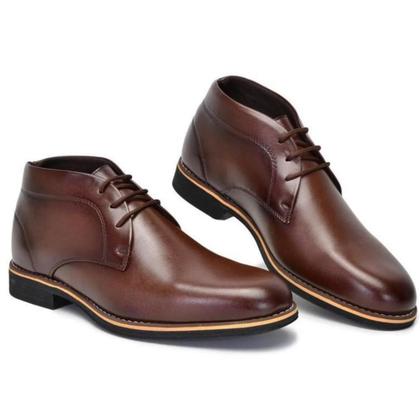 Imagem de Sapato Bota Masculino Social Casual Oxford Derby em couro PU (poliuretano)