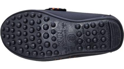 Imagem de Sapato Calce Fácil Infantil Klin Curumim cor marinho/laranja