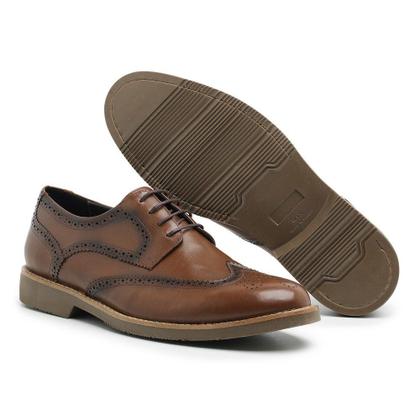 Imagem de Sapato Casual Centuria Brogue em Couro Whisky