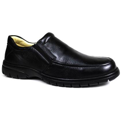 Imagem de Sapato Casual Conforto Couro Floater Preto 3040