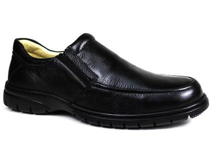 Imagem de Sapato Casual Conforto Couro Floater Preto 3040